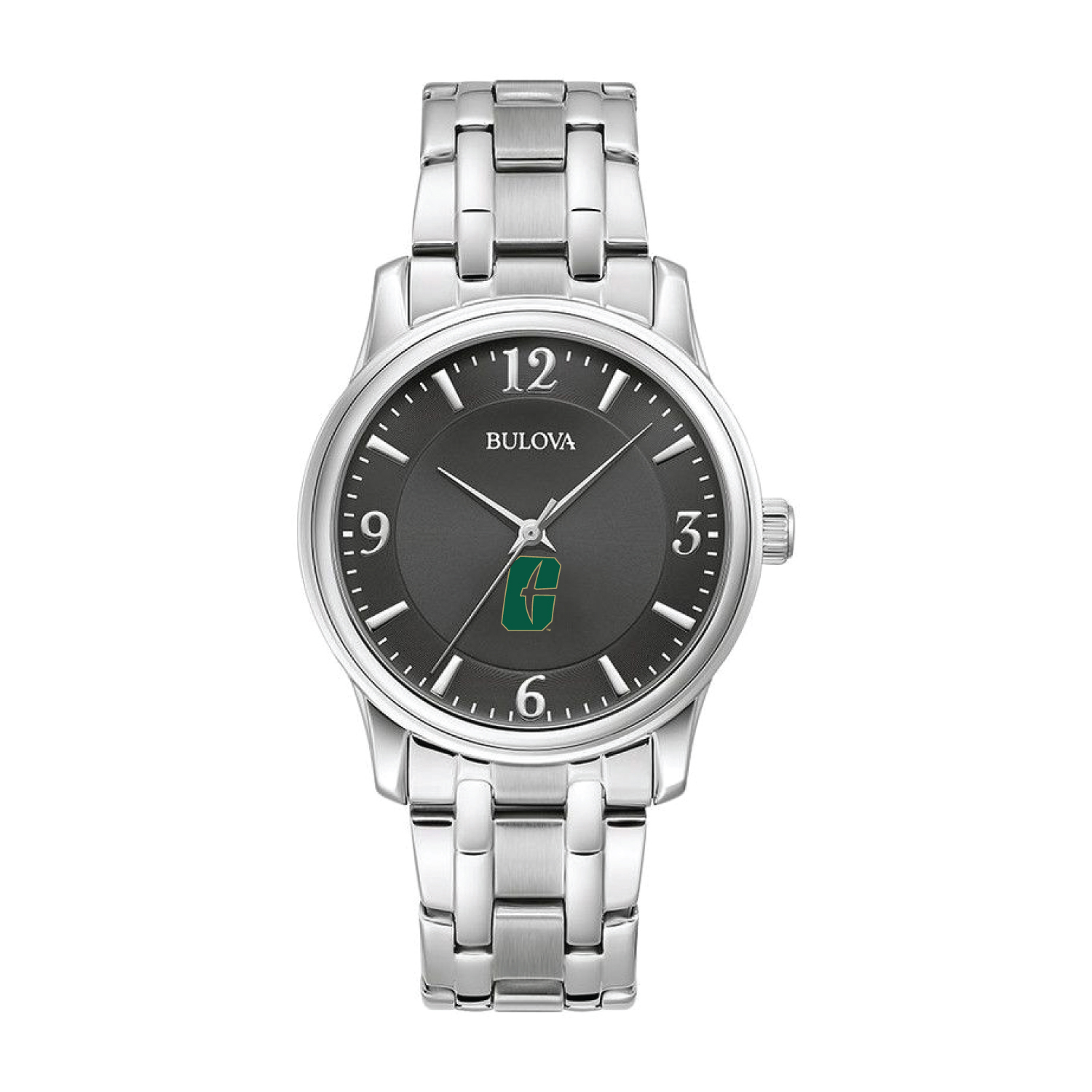 Bulova Black Charlotte 49ers Stainless Steel Corporate Collection Watch