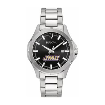 Bulova Black James Madison Dukes Stainless Steel Sport Classic Watch