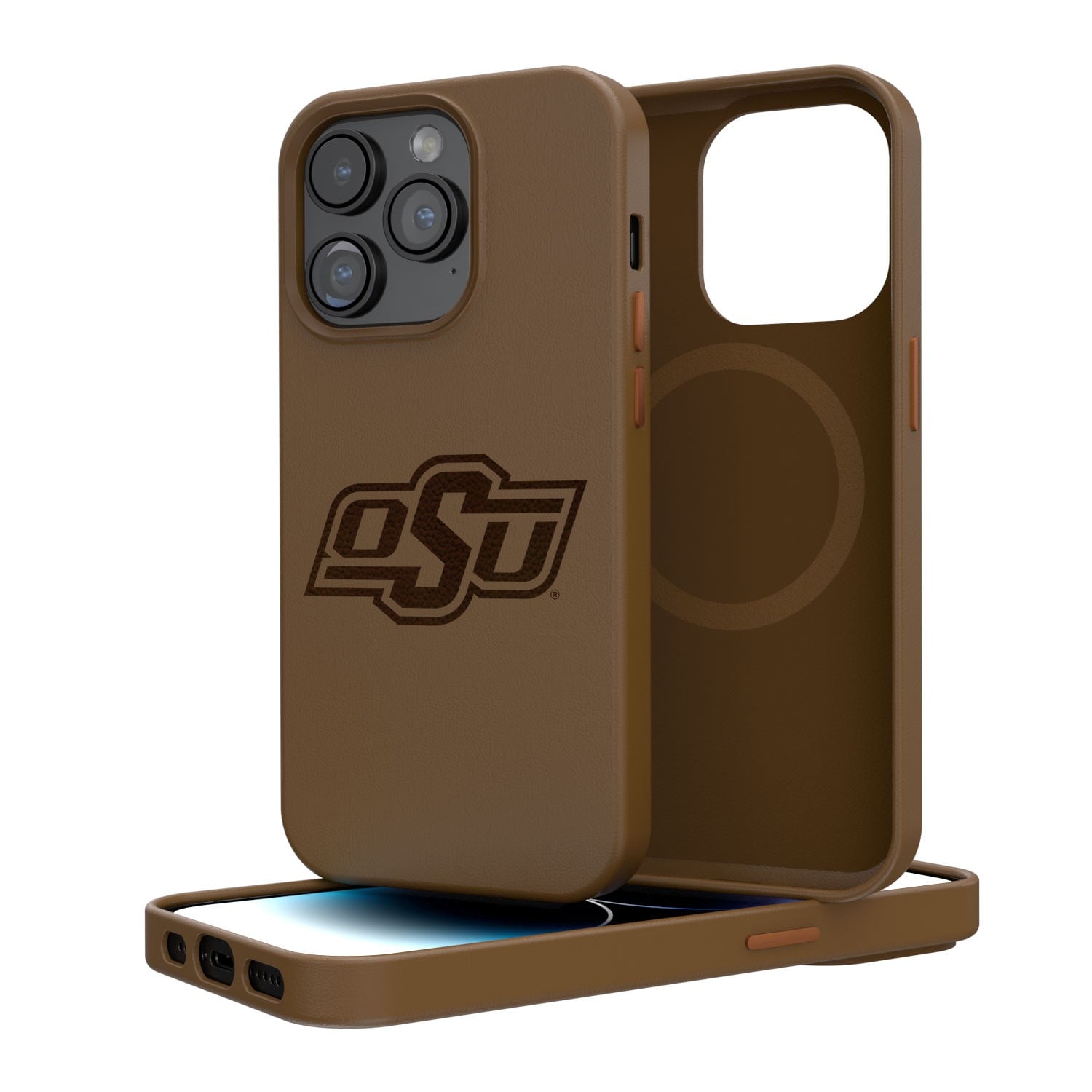 Brown Oklahoma State Cowboys iPhone Magnetic Bump Case