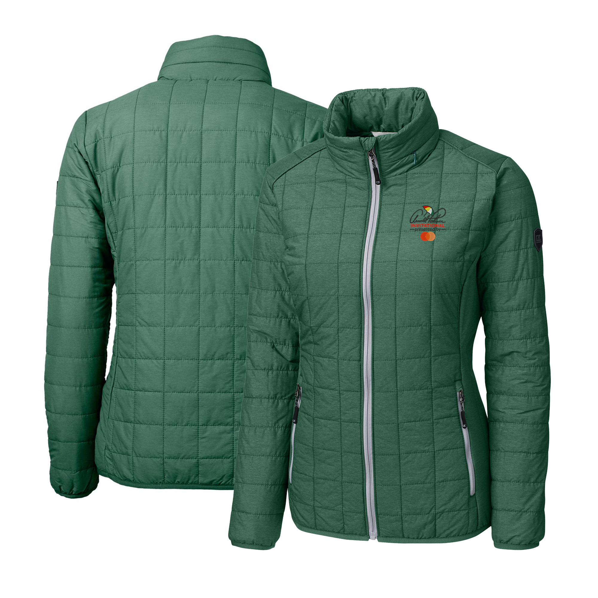 Women’s Cutter & Buck Hunter Green Arnold Palmer Invitational Rainier PrimaLoft Eco Insulated Full-Zip Puffer Jacket Women’s Cutter & Buck Hunter Green Arnold Palmer Invitational Rainier PrimaLoft Eco Insulated Full-Zip Puffer Jacket