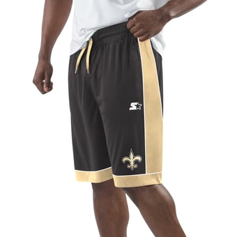 Men's Starter Black New Orleans Saints Fan Favorite - Shorts