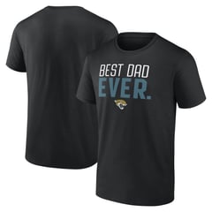 Men's Black Jacksonville Jaguars Best Dad Ever Team T-Shirt