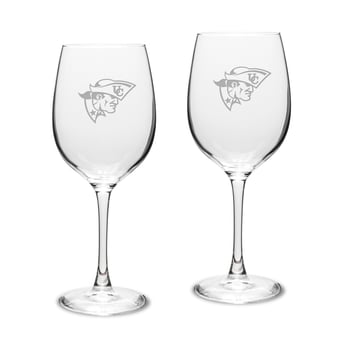 Cumberlands Patriots 16oz. Two-Piece Traditional White Wine Glass Set