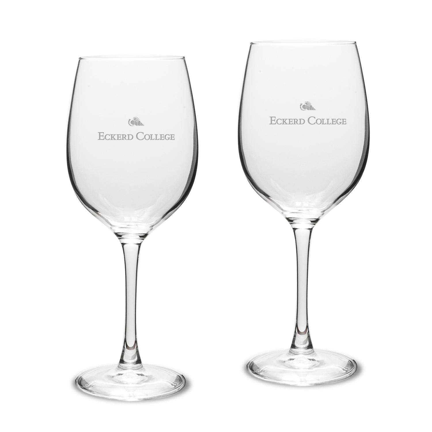 Eckerd Tritons 16oz. Two-Piece Traditional White Wine Glass Set
