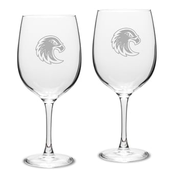 Augsburg University 19oz. 2-Piece Traditional Red Wine Table Glass Set