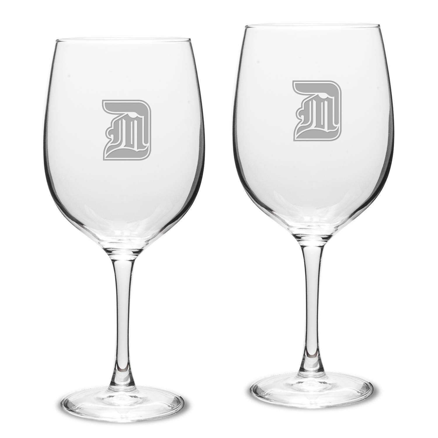 Detroit Mercy Titans Logo 19oz. 2-Piece Traditional Red Wine Table Glass Set
