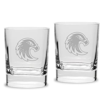Augsburg University 2-Piece 11.75oz. Luigi Bormioli Square Double Old Fashion Glass Set