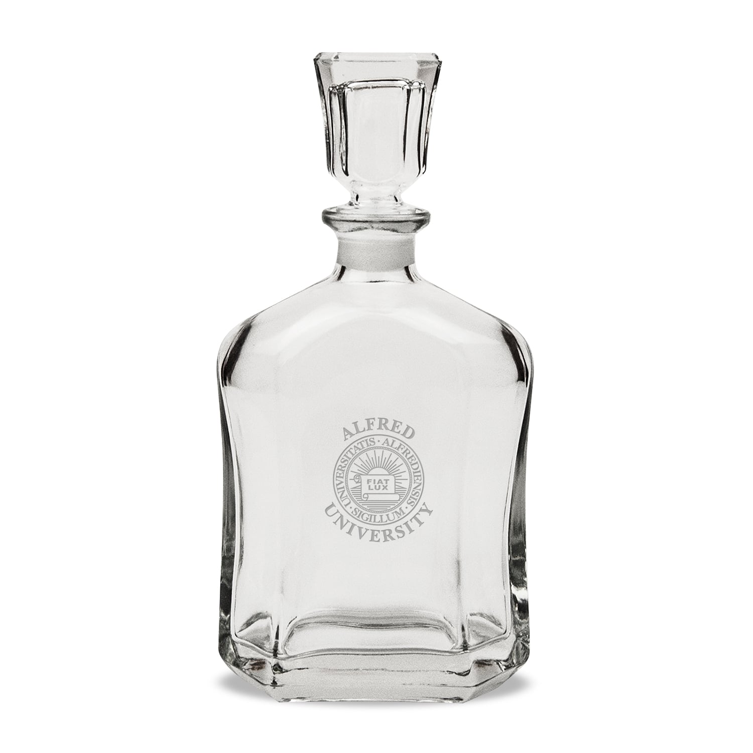 Alfred University Saxons 23.75oz. Crystal Whisky Decanter
