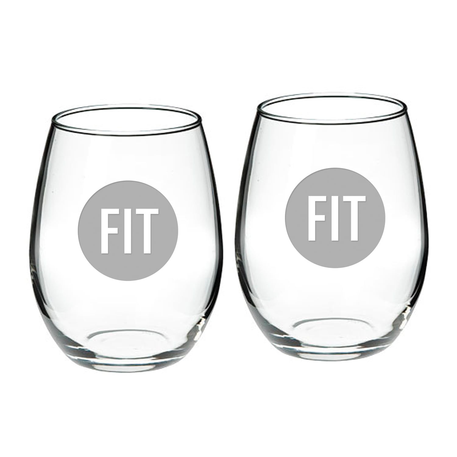 SUNY Fashion Institute of Technology Tigers 21oz. 2-Piece Stemless Wine Glass Set