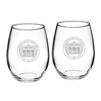Emporia State Hornets 21oz. 2-Piece Stemless Wine Glass Set