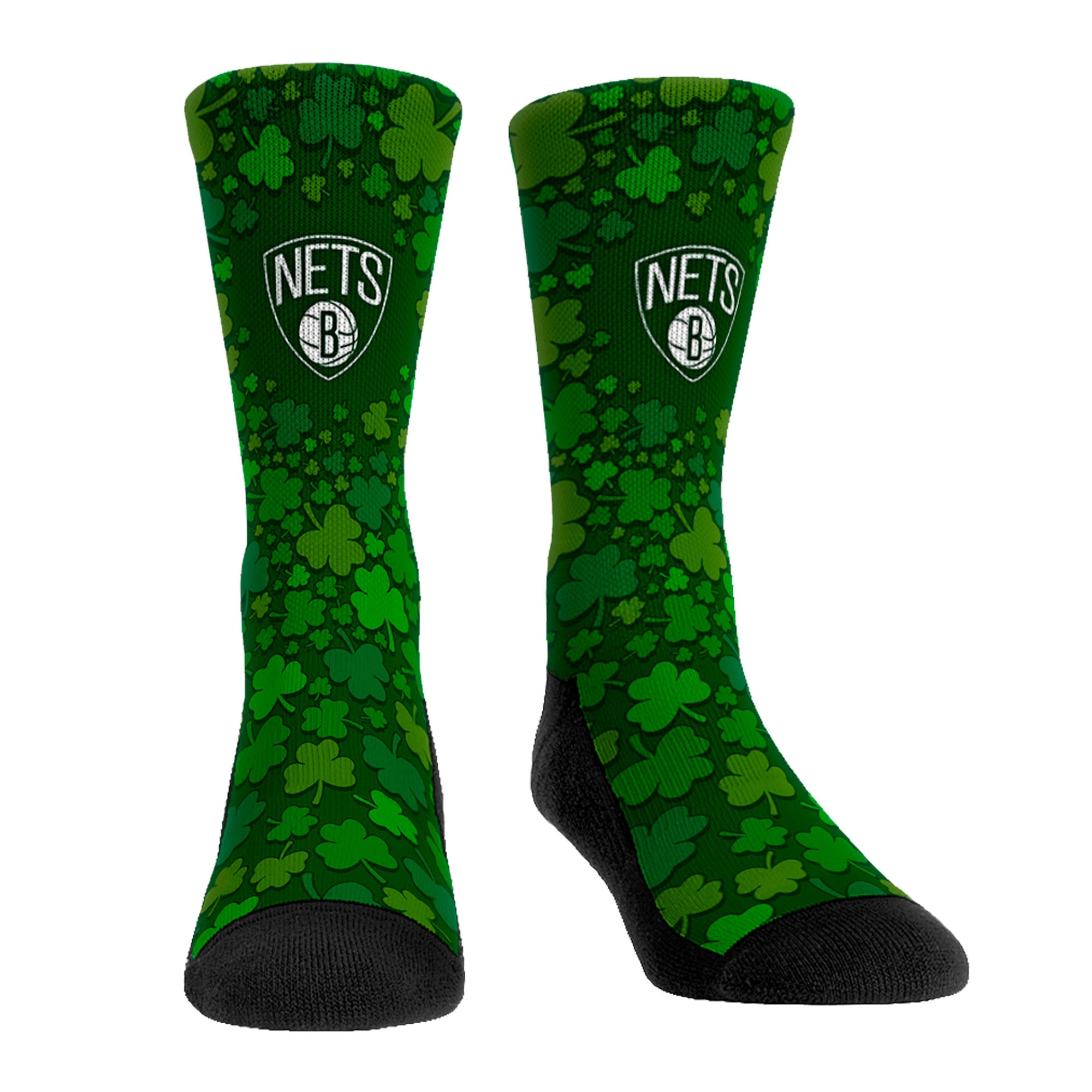 Unisex Rock Em Brooklyn Nets St. Paddy's Day Shamrock Crew Socks