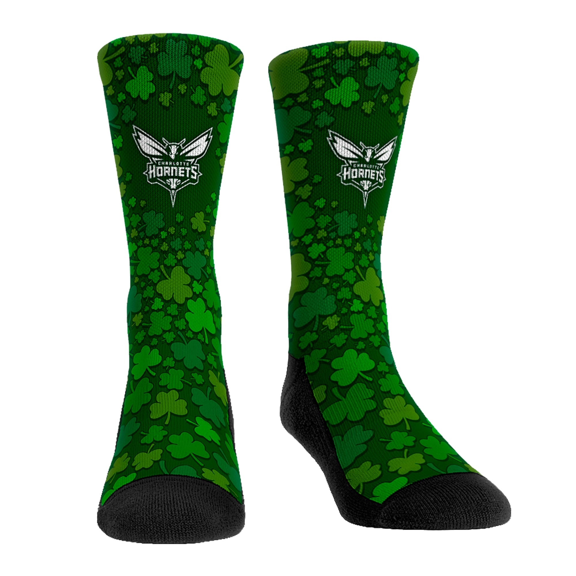 Unisex Rock Em Charlotte Hornets St. Paddy's Day Shamrock Crew Socks