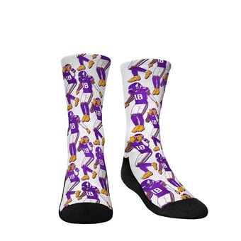 Youth Rock Em Justin Jefferson  Minnesota Vikings Player Celebration Crew Socks