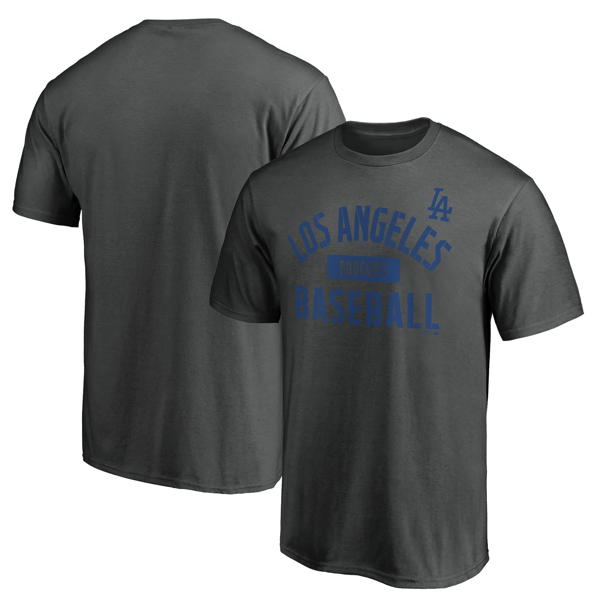 Men's Charcoal Los Angeles Dodgers Team Primary Pill T-Shirt