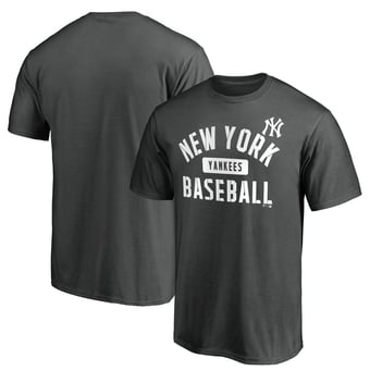 Men's Charcoal New York Yankees Team Primary Pill T-Shirt