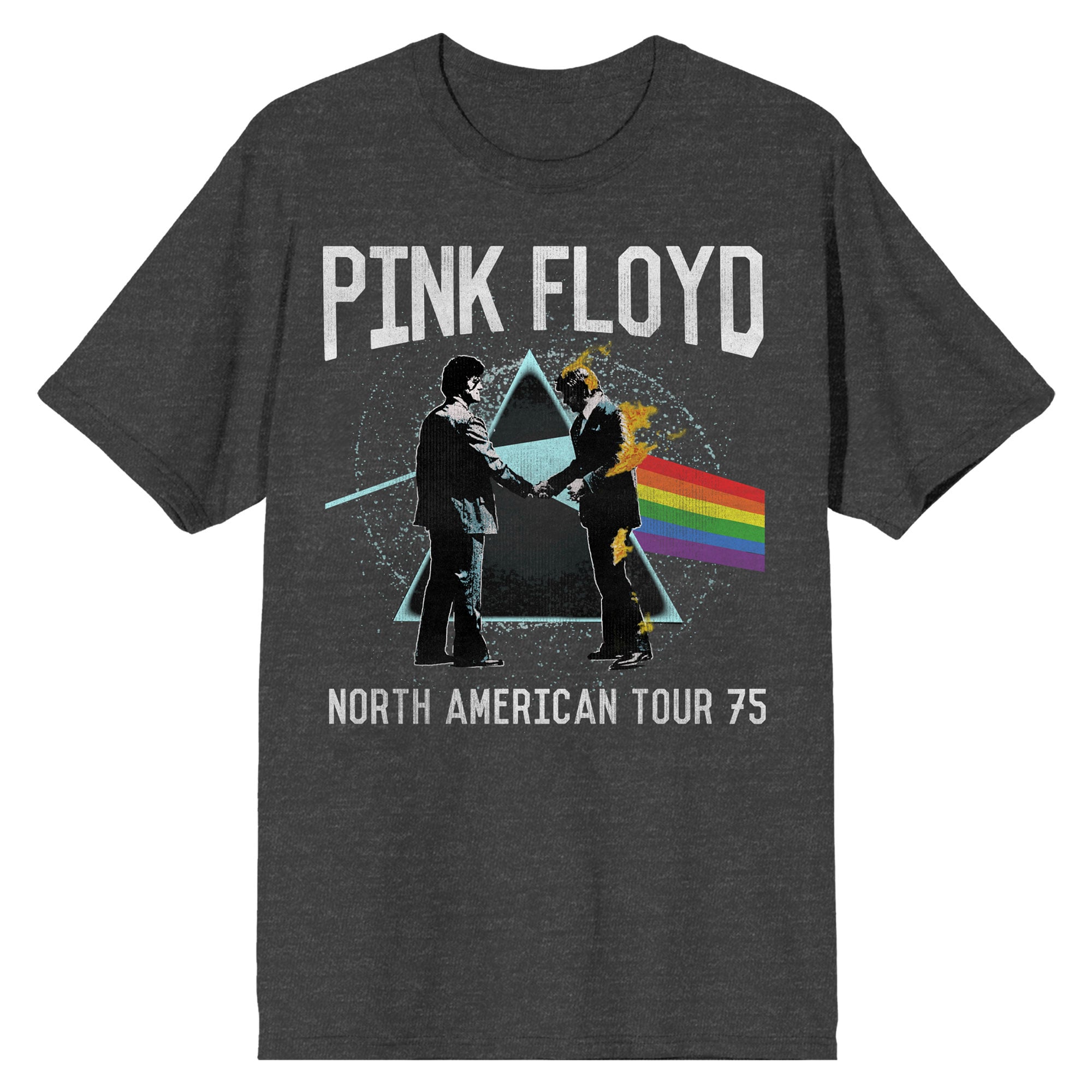 Unisex BIOWORLD Charcoal Pink Floyd T-Shirt