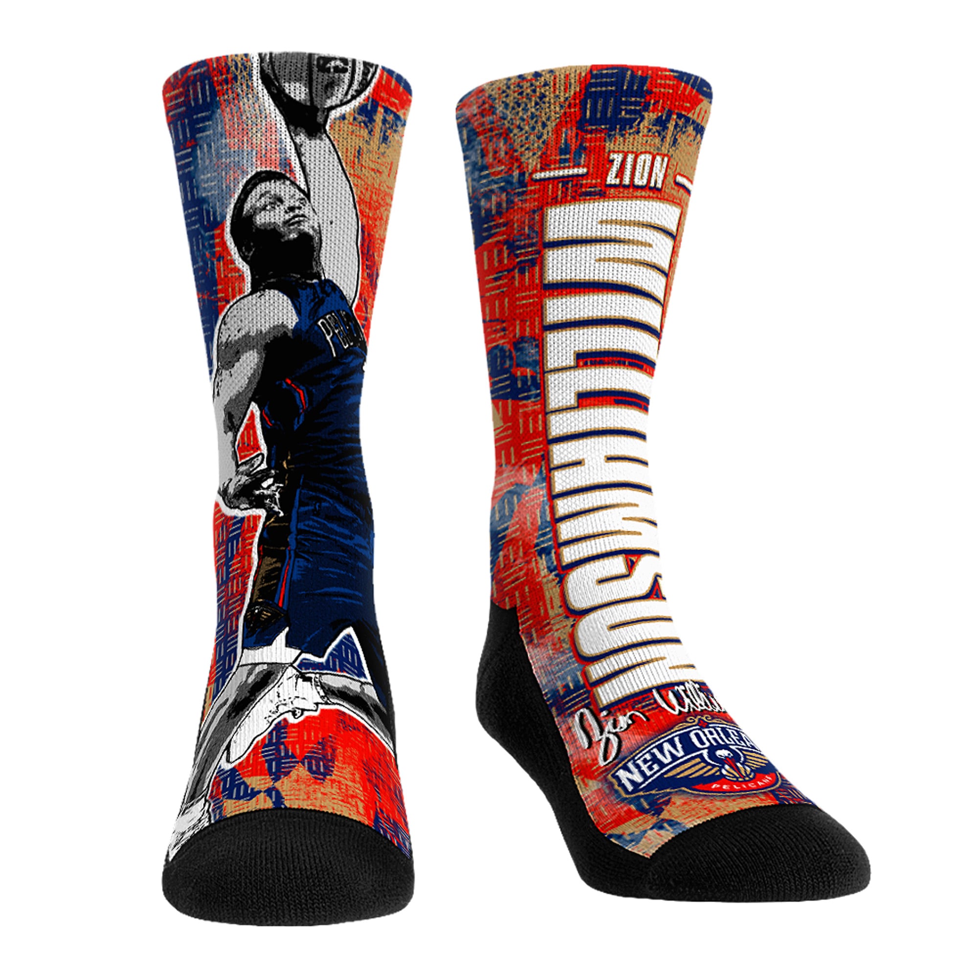 Unisex Rock Em Zion Williamson New Orleans Pelicans Big Player Crew Socks