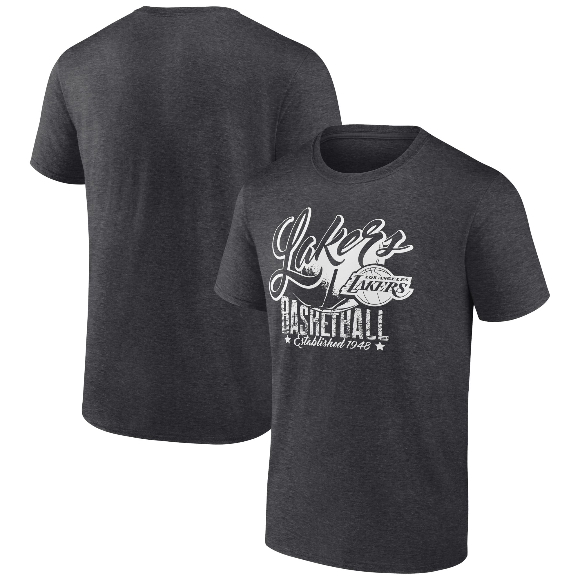 Men's Charcoal Los Angeles Lakers Winner T-Shirt