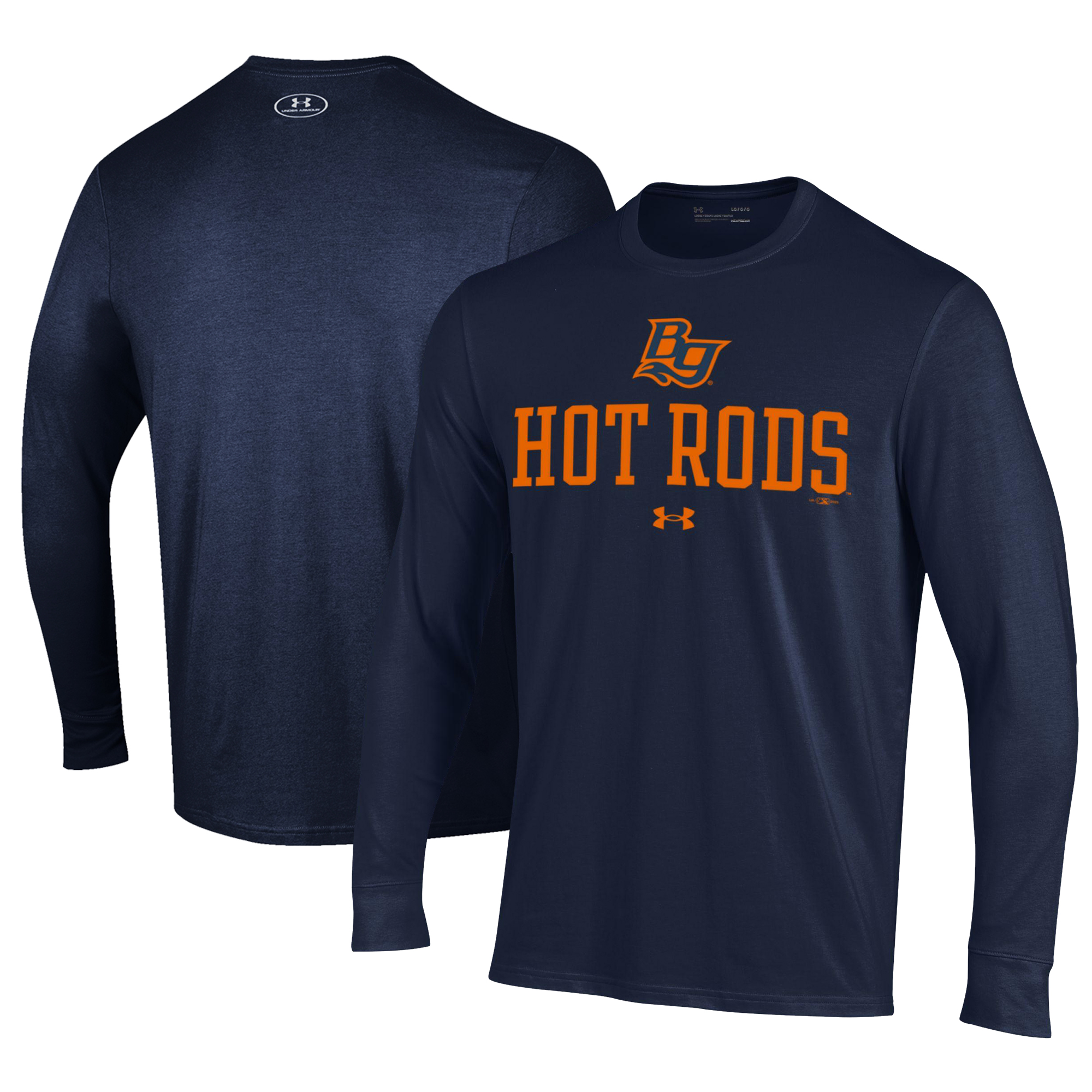 Men’s Under Armour Navy Bowling Green Hot Rods Performance Long Sleeve T-Shirt Men’s Under Armour Navy Bowling Green Hot Rods Performance Long Sleeve T-Shirt