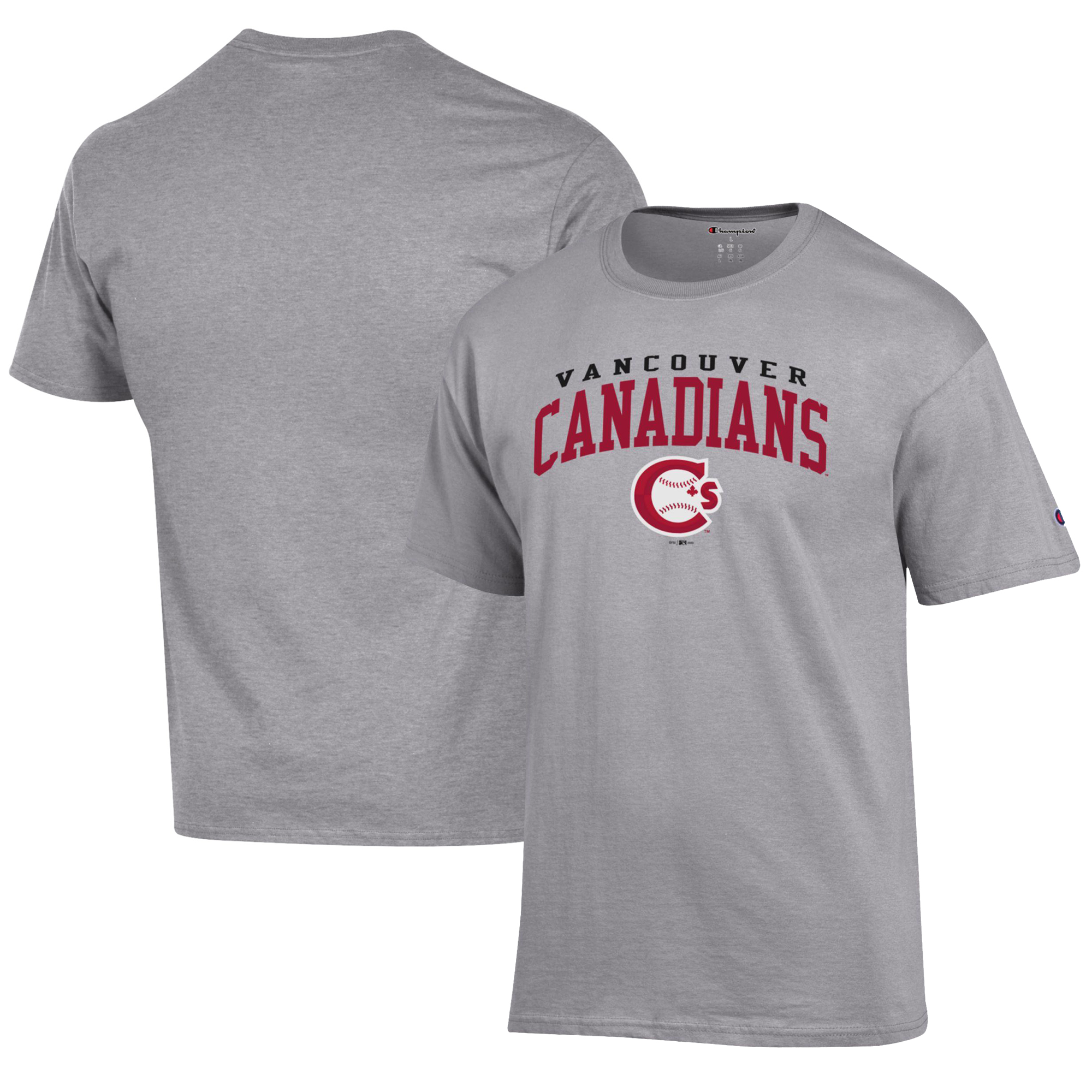 Men’s Champion Gray Vancouver Canadians Jersey T-Shirt Men’s Champion Gray Vancouver Canadians Jersey T-Shirt