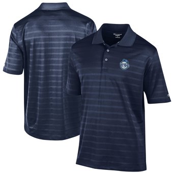 Men's Champion Navy Asheville Tourists Textured Solid Polo
