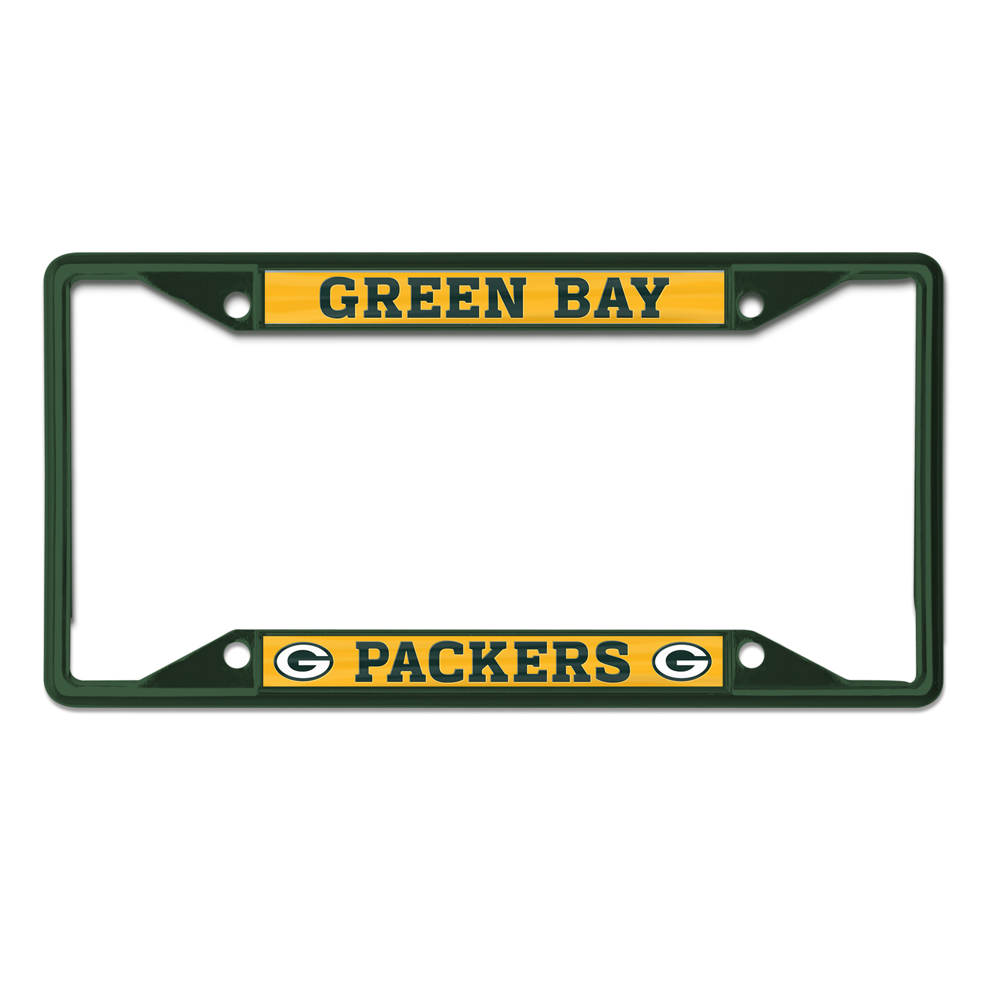 WinCraft Green Bay Packers Chrome Color License Plate Frame
