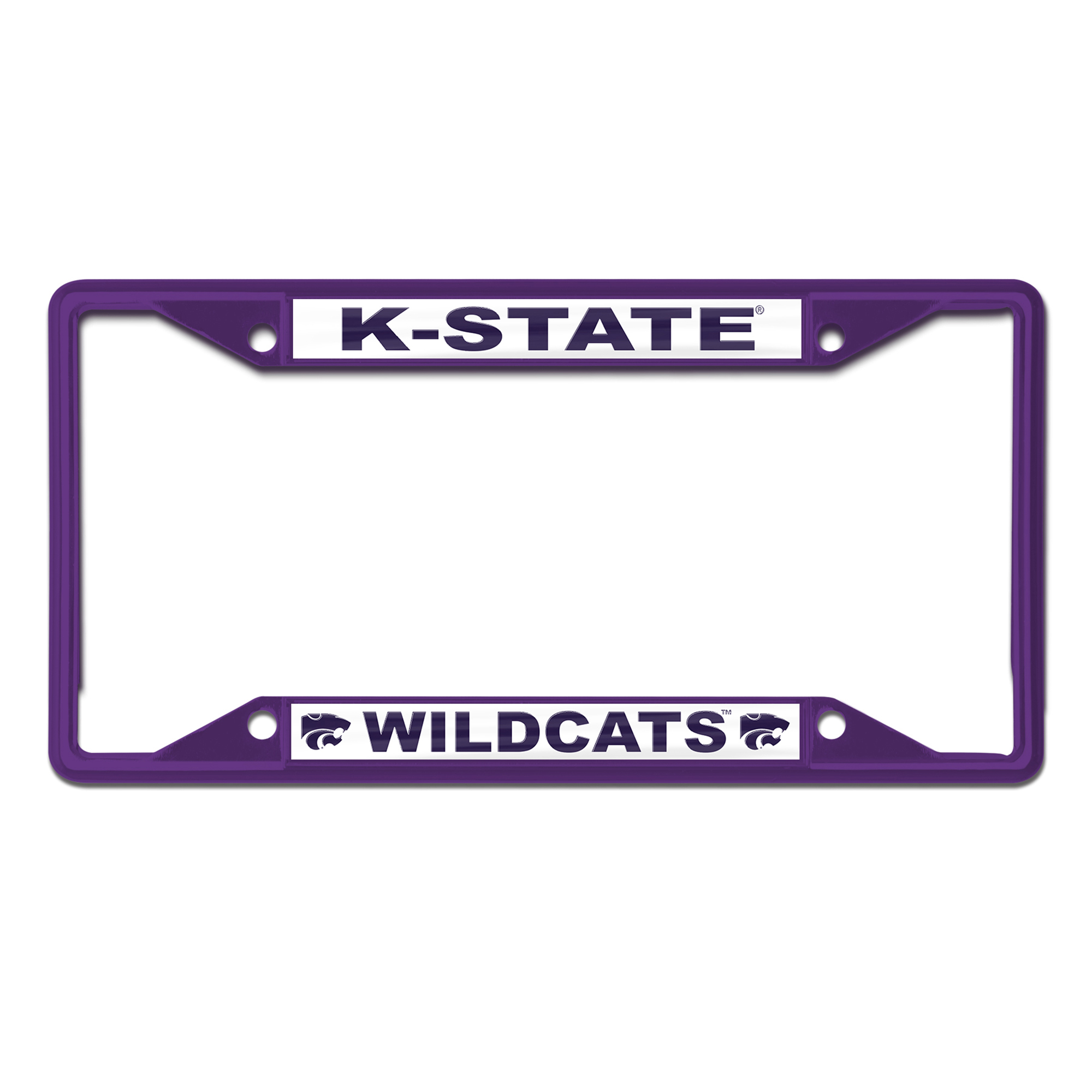 WinCraft Kansas State Wildcats Chrome Color License Plate Frame