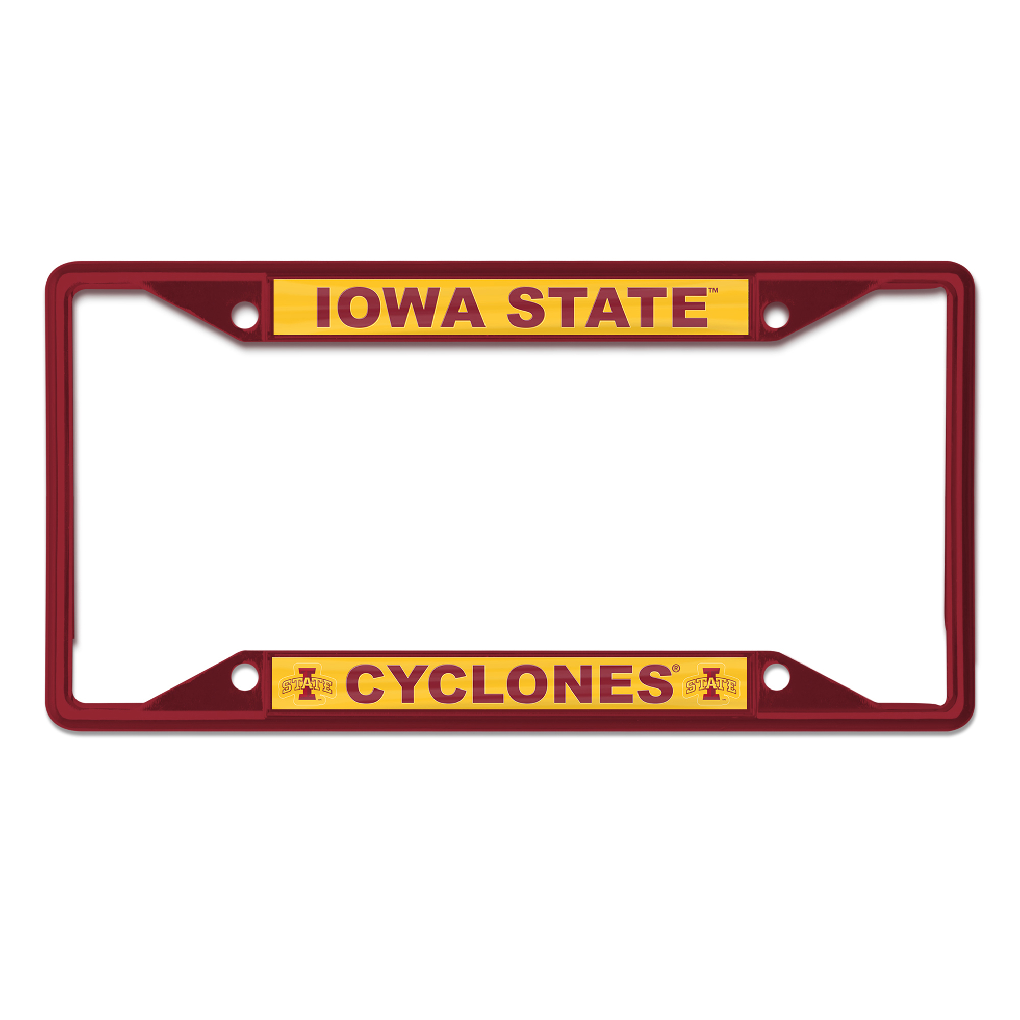 WinCraft Iowa State Cyclones Chrome Color License Plate Frame