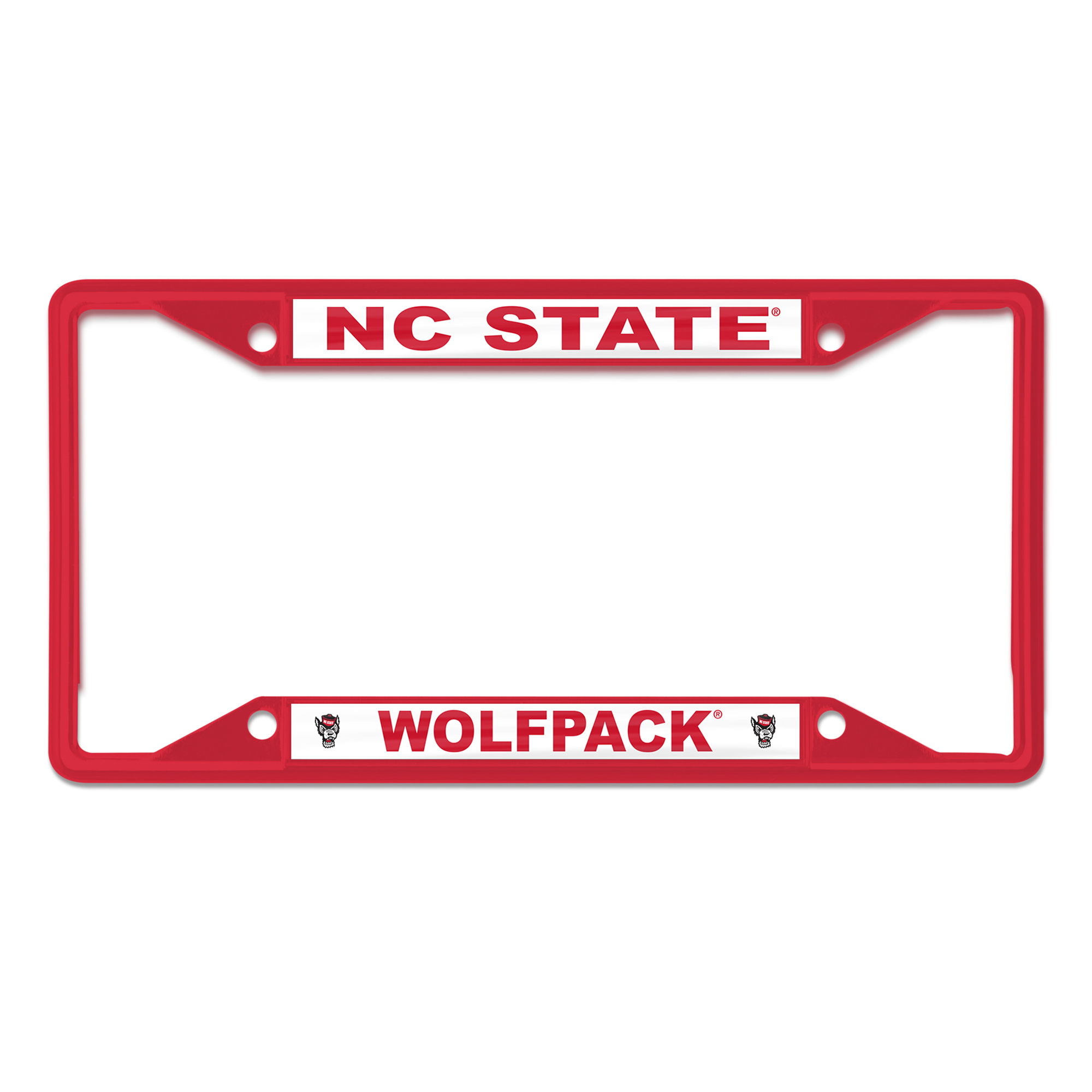 WinCraft NC State Wolfpack Chrome Color License Plate Frame