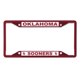 WinCraft Oklahoma Sooners Chrome Color License Plate Frame
