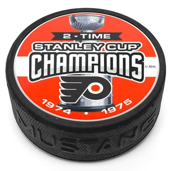 Philadelphia Flyers Two-Time Stanely Cup Champions Puck