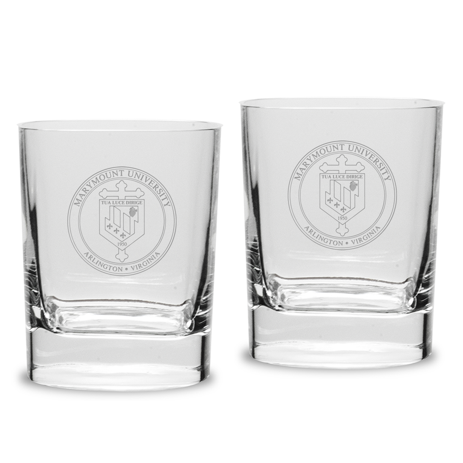 Marymount Saints 11.75oz. Team Two-Piece Luigi Bormioli Square Double Old Fashion Glasses Set Marymount Saints 11.75oz. Team Two-Piece Luigi Bormioli Square Double Old Fashion Glasses Set