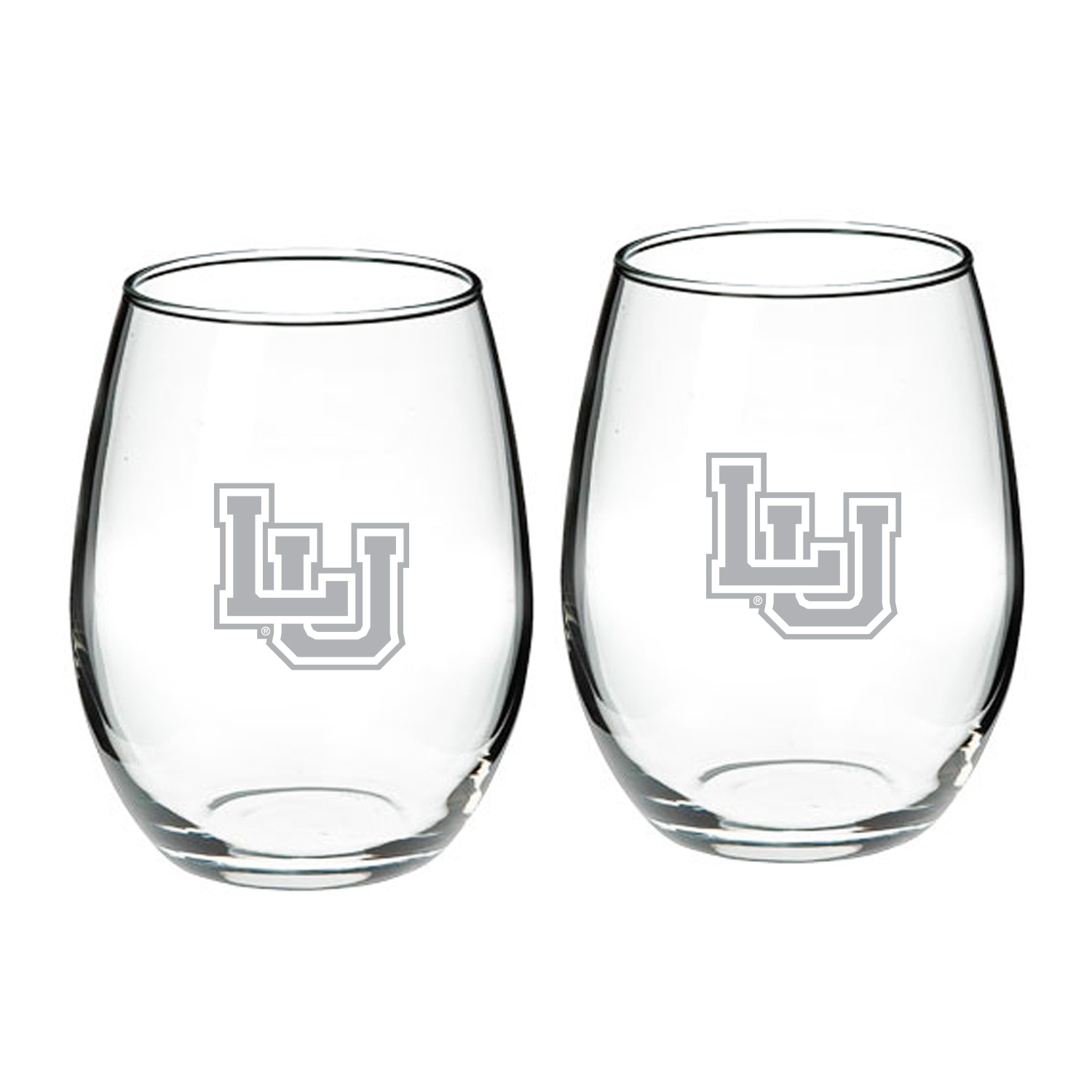 Lamar Cardinals Team Design Two-Piece 21oz. Stemless Wine Glass Set