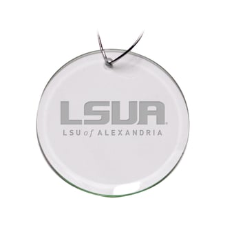 LSUA Generals Primary Logo 3'' Round Glass Ornament