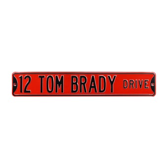 Tom Brady Tampa Bay Buccaneers 36'' x 6'' Player Steel Street Sign