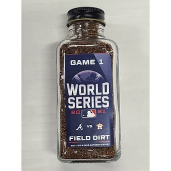 2021 World Series Game 1 Game-Used Dirt Jar Atlanta Braves vs Houston Astros
