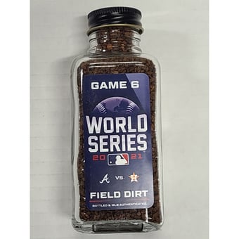 2021 World Series Game 6 Game-Used Dirt Jar Atlanta Braves vs Houston Astros