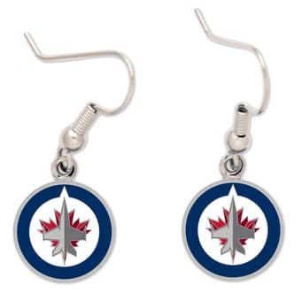 Winnipeg Jets Logo Wire Earrings