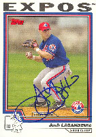 Josh Labandeira Montreal Expos 2003 Topps Autographed Card. This item comes with a certificate of authenticity from Autograph-Sports. Autographed