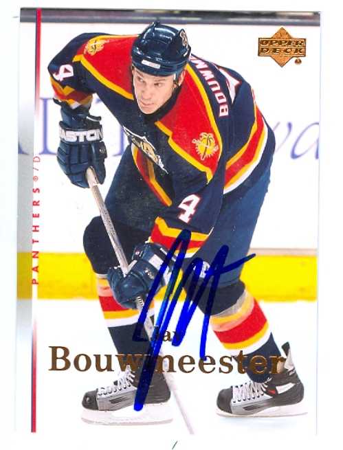 Jay Bouwmeester autographed Hockey Card (2007-2008 Upper Deck)