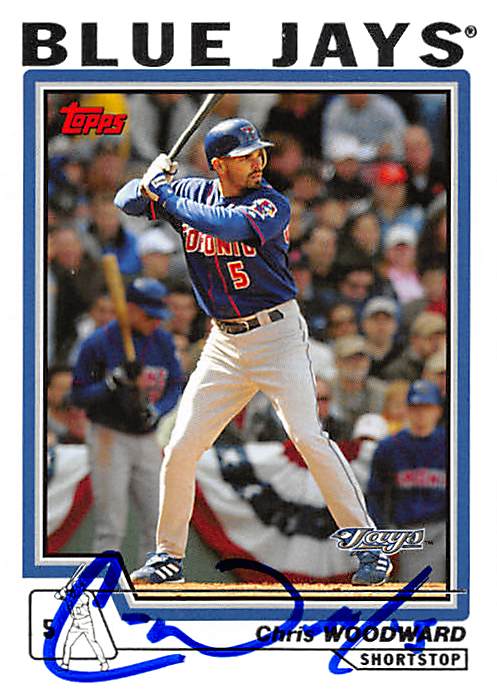 Chris Woodward autographed Baseball Card (Toronto Blue Jays, FT) 2004 Topps #394