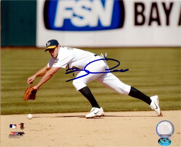 Signed Bobby Crosby Picture - 8x10 Image #1