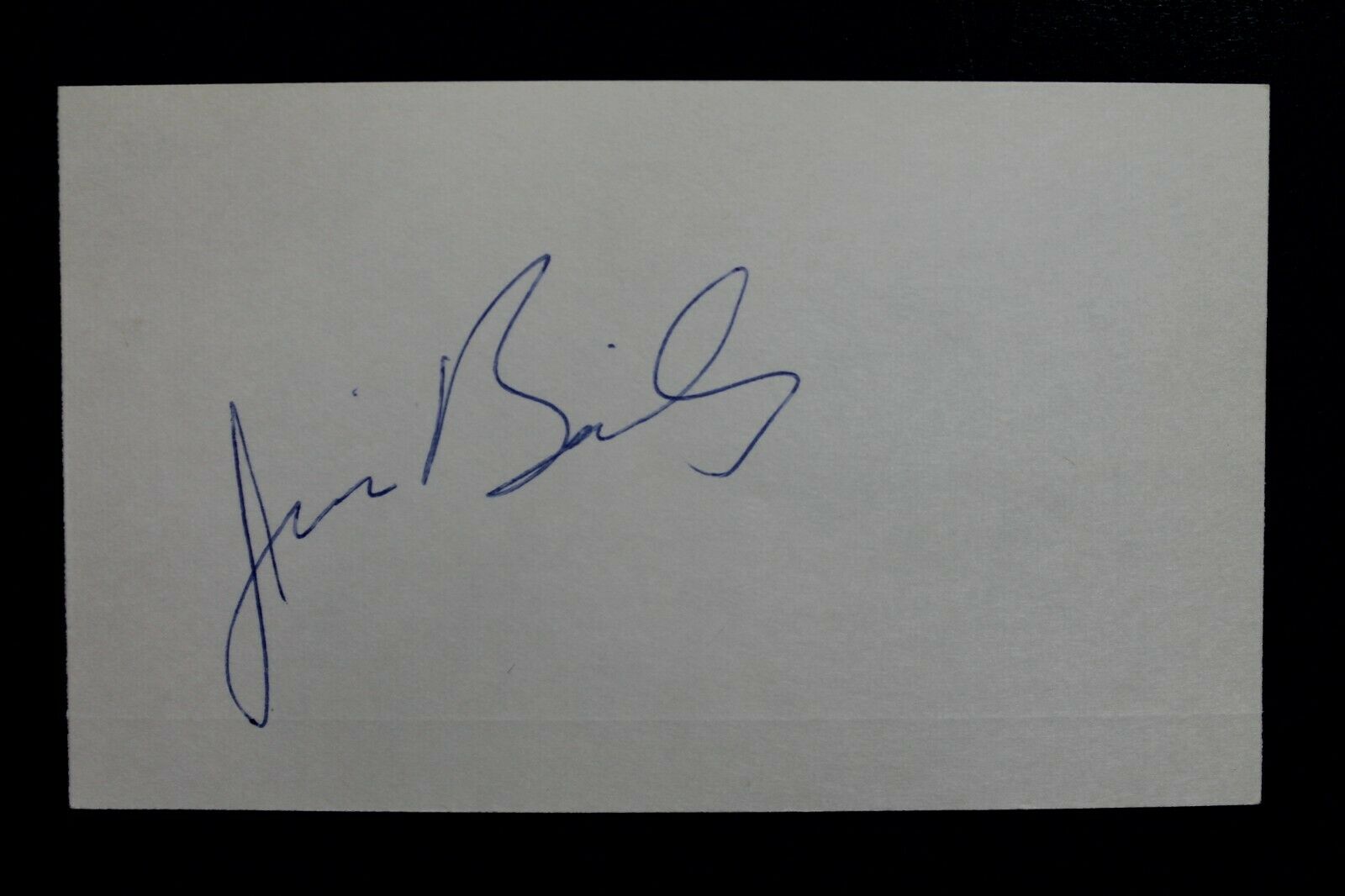 Kansas Atlanta Falcons Colts Jim Bailey Signed Autograph Vintage 3x5 Index Card