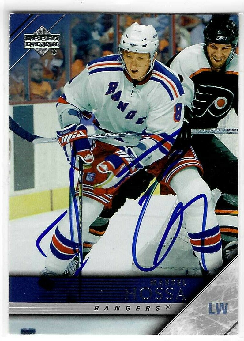 Marcel Hossa Signed 2005/06 Upper Deck Card #377