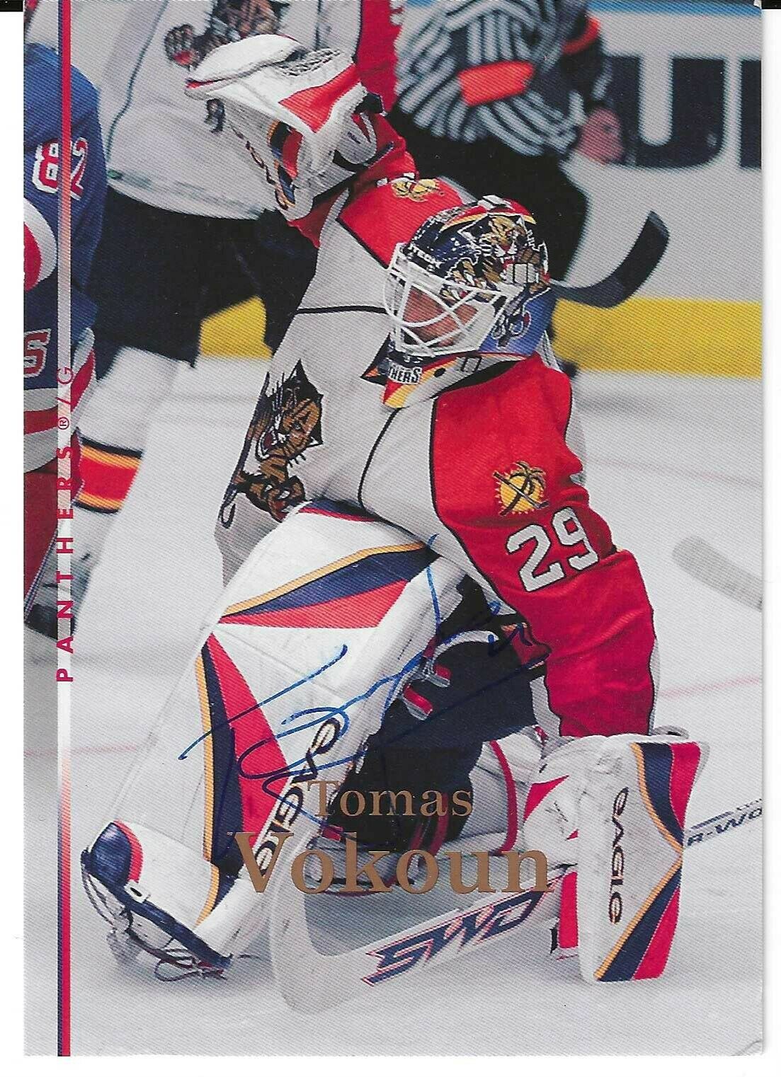Tomas Vokoun Signed 2007/08 Upper Deck 3.5x5 Large Card #437