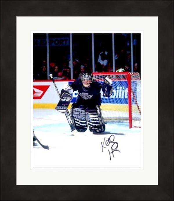 Kelly Hrudey autographed 8x10 Photo (Los Angeles Kings) #SC2 Matted & Framed