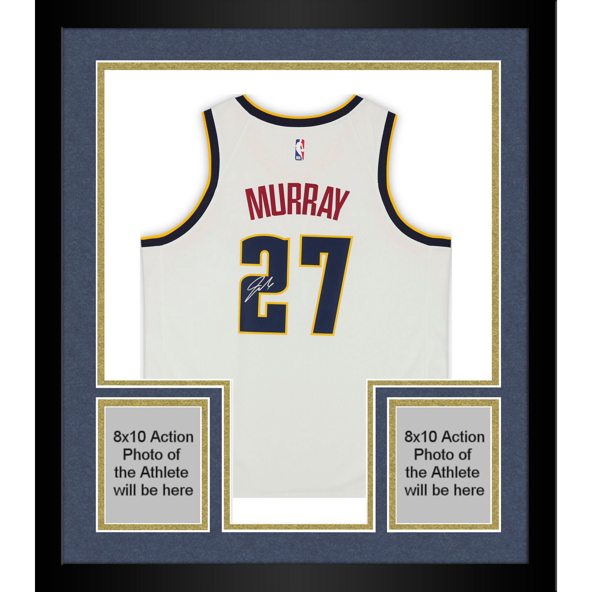 Framed Jamal Murray Denver Nuggets Autographed Nike 2021 White Association Swingman Jersey