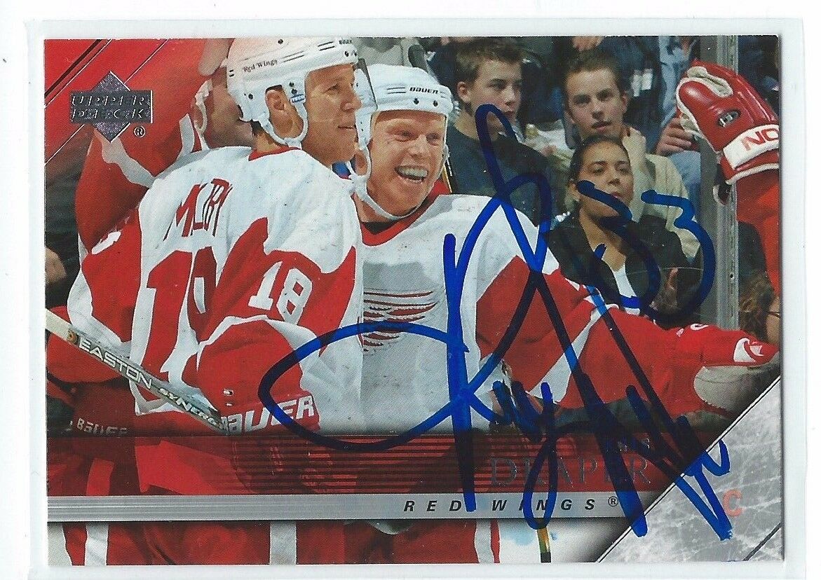 Kris Draper Signed 2005/06 Upper Deck Card #71