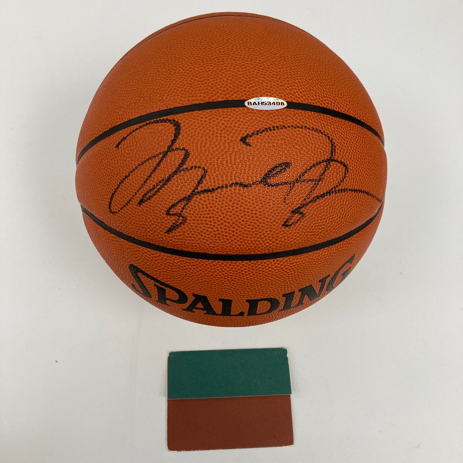 Michael Jordan Signed Spalding Official NBA Game Basketball UDA Upper Deck COA