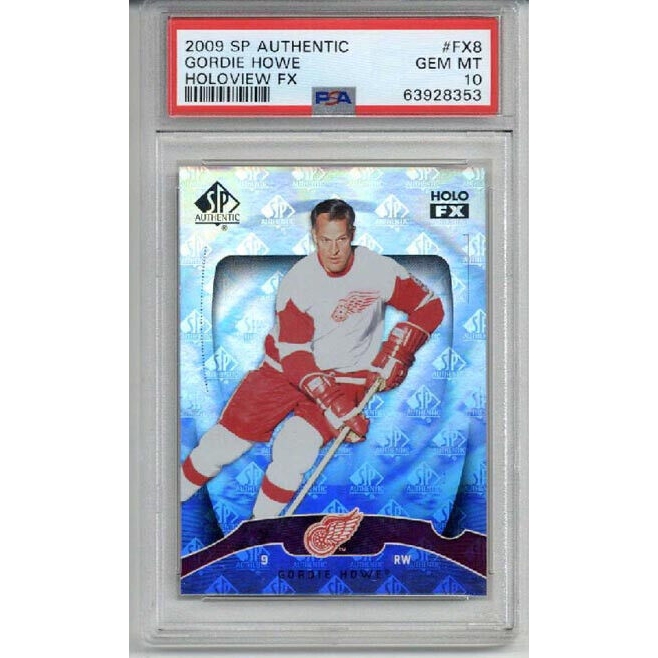 2009 Upper Deck Sp Authentic Holoview Fx #fx8 Gordie Howe Card Psa 10 Pop 12